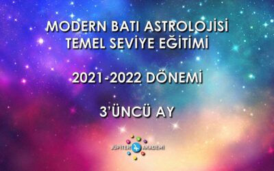 Online Astroloji Eğitimi 2021-2022 – Temel Seviye – 3’üncü Ay